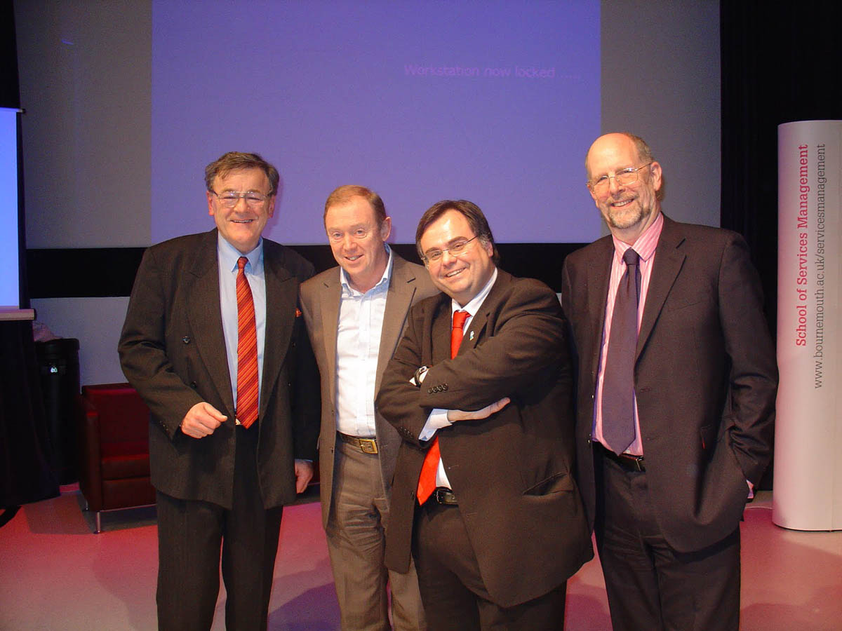 ____ Buhalis with his professors Stephen Wanhill Chris Cooper John Fletcher